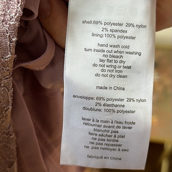 𝅺OLEG Cassini lavender sparkly top size 10 - Picture 5 of 6